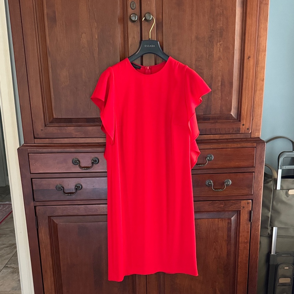 Escada Vibrant Red Dress